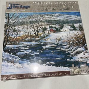 Heritage 1000 Piece Puzzle William Mangum Below The Foothills New Sealed C3